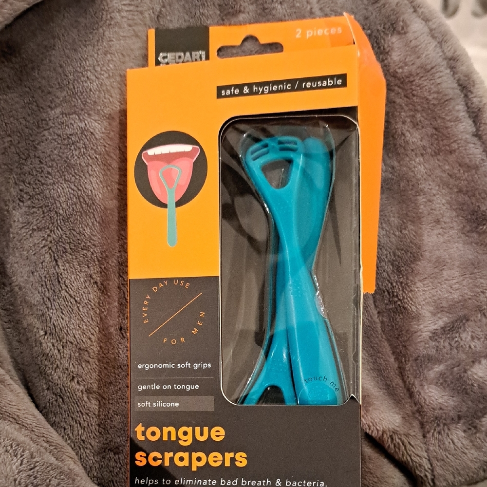 Cedar & Sage Blue Tongue Scrapers - 2 Pack NEW